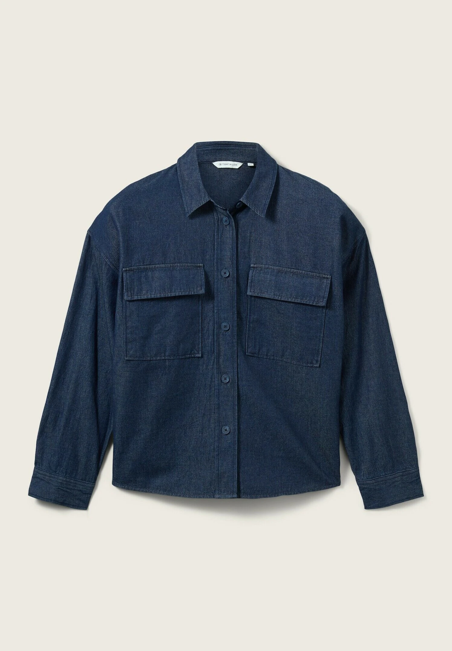Tom Tailor Loose Fit- Overhemdblouse - Blue Denim 7 Tom Tailor Loose Fit- Overhemdblouse - Blue Denim - Afbeelding 7