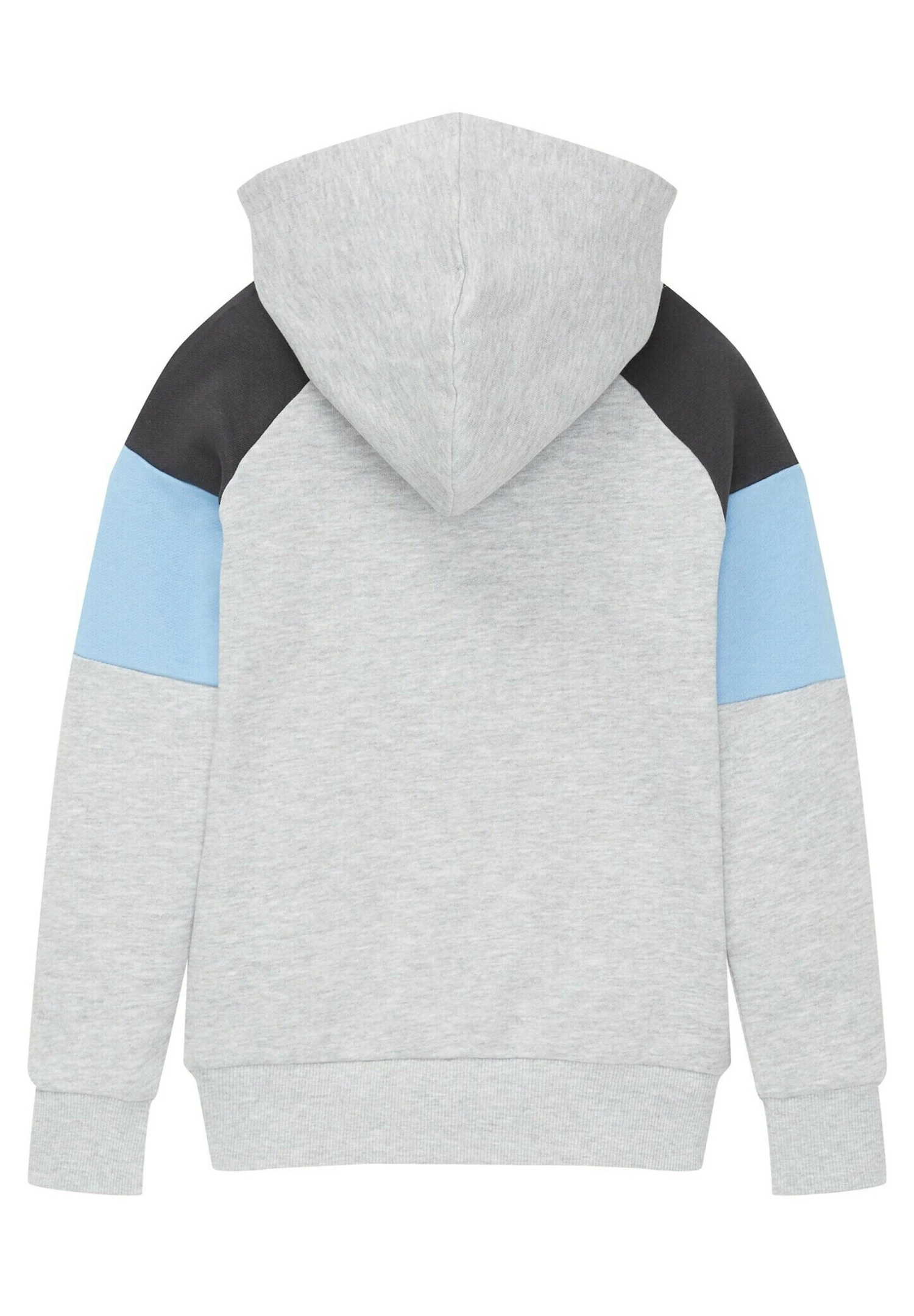 Tom Tailor Mit Colour Blocking - Sweater Met Rits - Light Stone Grey Melange 2 Tom Tailor Mit Colour Blocking - Sweater Met Rits - Light Stone Grey Melange - Afbeelding 2