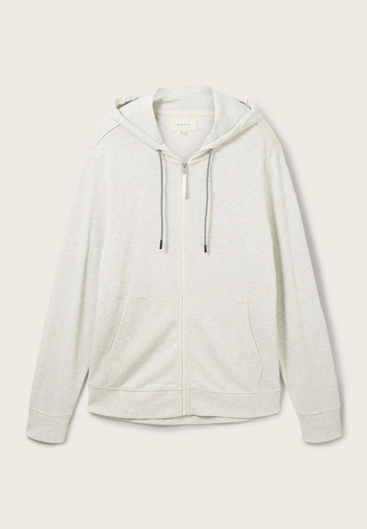 Tom Tailor Basic- Sweater Met Rits - Vintage Beige Melange 8 Tom Tailor Basic- Sweater Met Rits - Vintage Beige Melange - Afbeelding 8