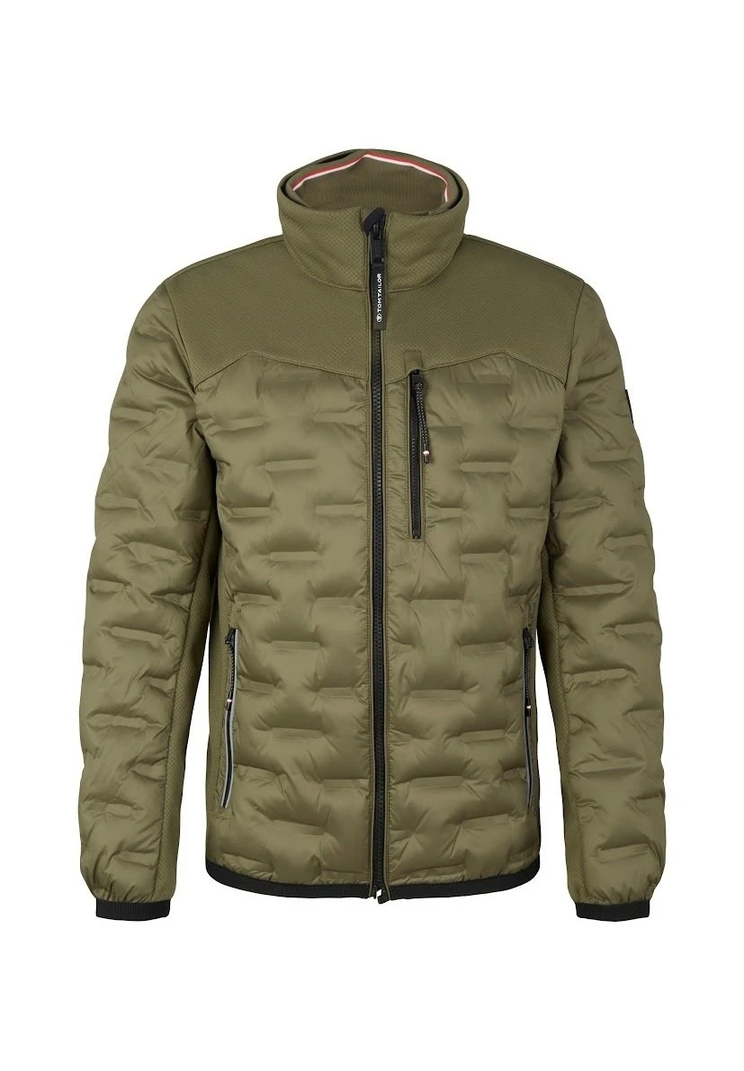 Tom Tailor Regular FitMit Steppungen - Jas - Dusty Olive Green 4 Tom Tailor Regular FitMit Steppungen - Jas - Dusty Olive Green - Afbeelding 4