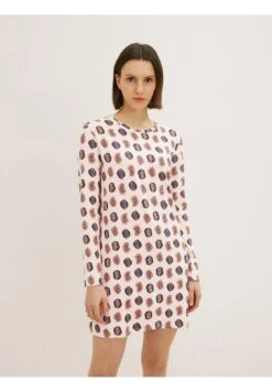 Tom Tailor Gemustertes - Nachtjapon - Red-Medium Allover