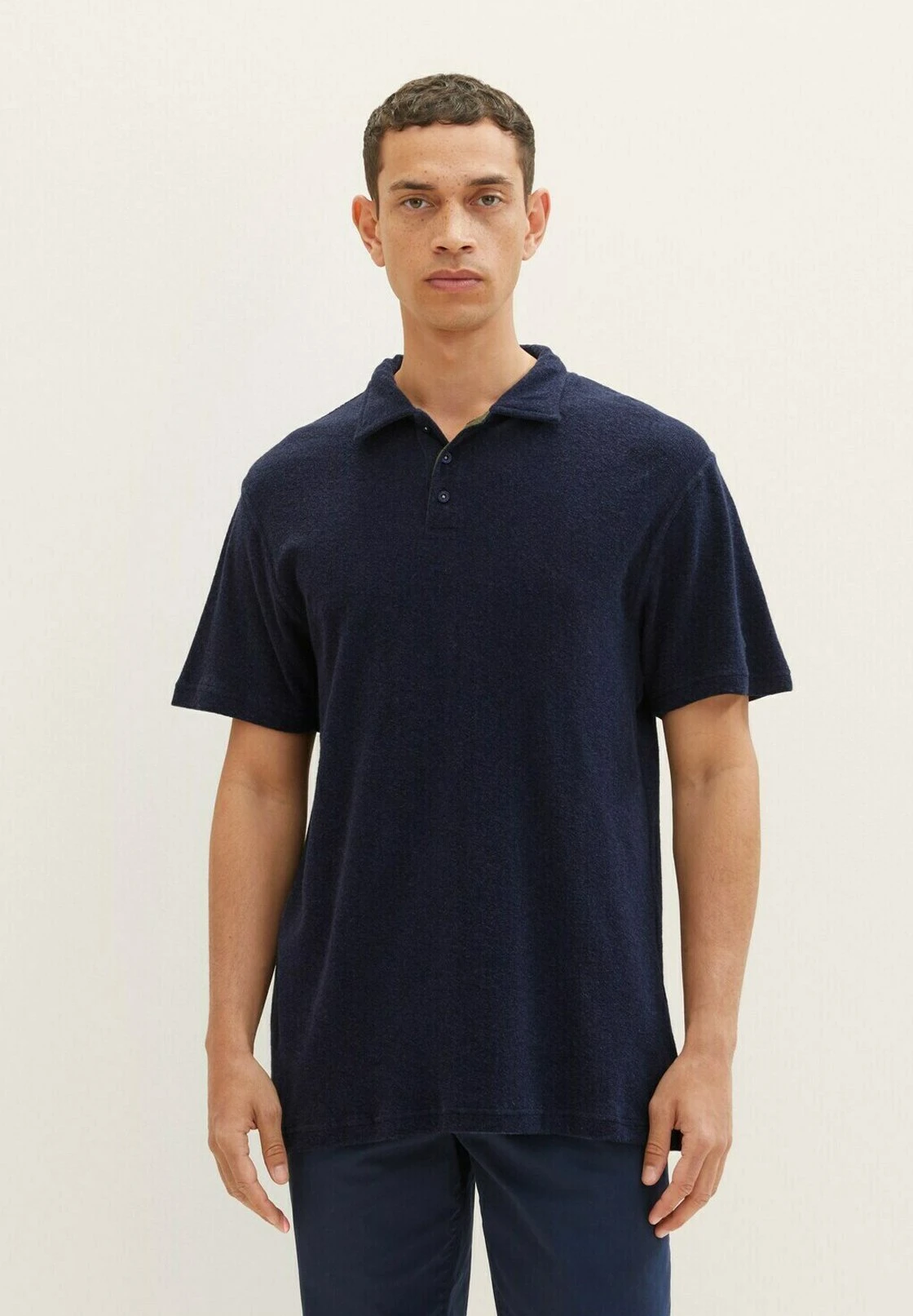 Tom Tailor Pyjamashirt - Blue Dark Melange 1 Tom Tailor Pyjamashirt - Blue Dark Melange