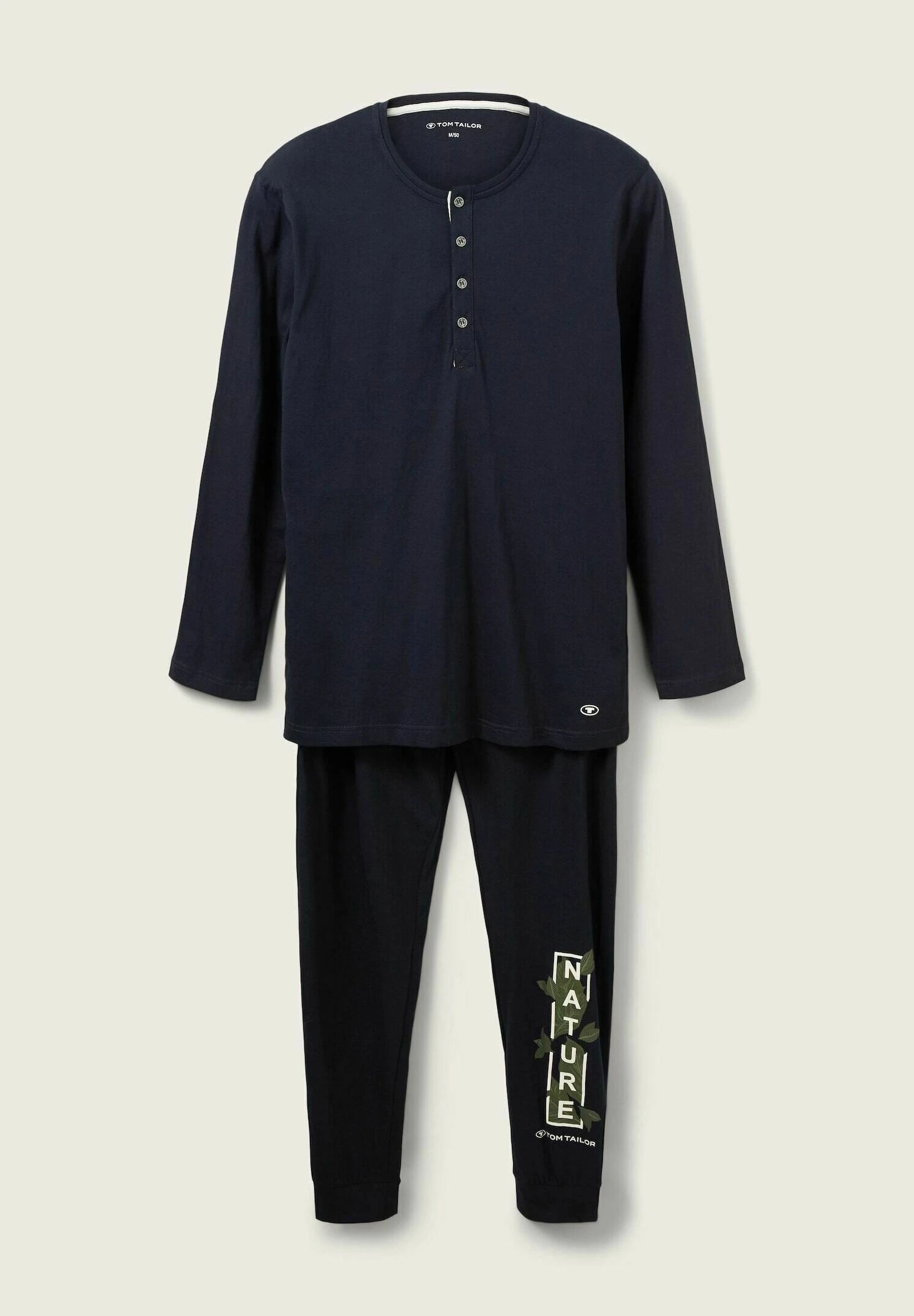 Tom Tailor Mit Logo Print Set - Pyjama - Blue Dark Solid 8 Tom Tailor Mit Logo Print Set - Pyjama - Blue Dark Solid - Afbeelding 8