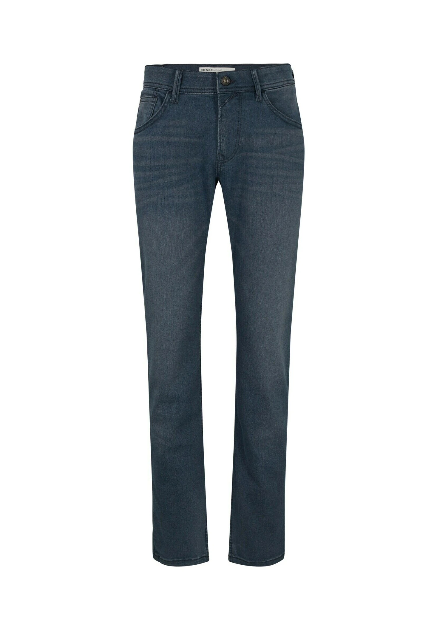 TOM TAILOR Denim Aedan- Straight Leg Jeans - Mid Stone Blue Black Denim 1 TOM TAILOR Denim Aedan- Straight Leg Jeans - Mid Stone Blue Black Denim