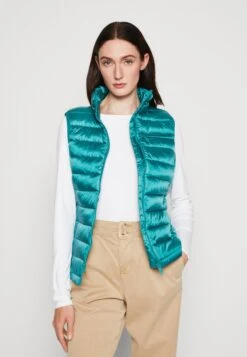 Tom Tailor Ultra Lightweight Vest - Bodywarmer - Ever Green -Tom Tailor 026f3416db3e42e9b75027ba50a0c0c5