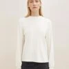 Tom Tailor Mit Rüschen Detail - Sweater - Soft Buttercream Melange