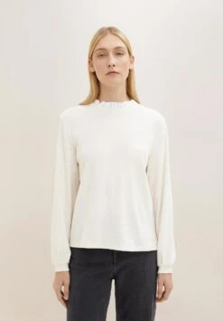 Tom Tailor Mit Rüschen Detail - Sweater - Soft Buttercream Melange