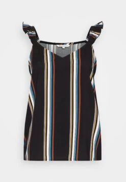 TOM TAILOR Denim Camisol With Ruffles - Blouse - Black Creme -Tom Tailor 02b43a59822a401491409ad4b11612d8