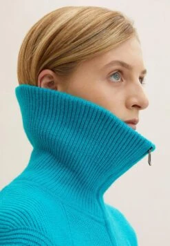 Tom Tailor Mit Troyer Kragen - Trui - Teal Blue Melange 12 Tom Tailor Mit Troyer Kragen - Trui - Teal Blue Melange -Tom Tailor 02d5513e7d0842e19b2561d747a54d7d