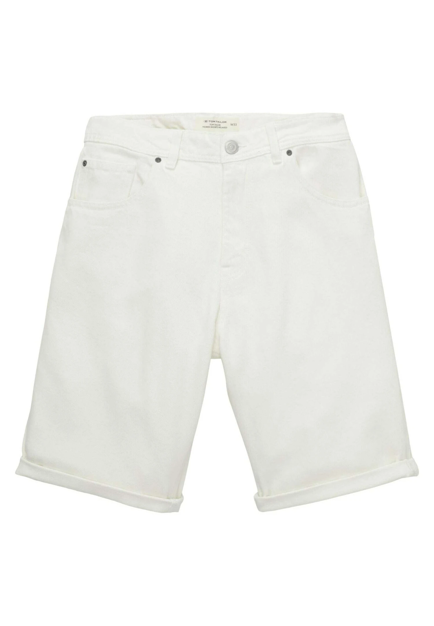 Tom Tailor Jeansshort - White Denim 7 Tom Tailor Jeansshort - White Denim - Afbeelding 7