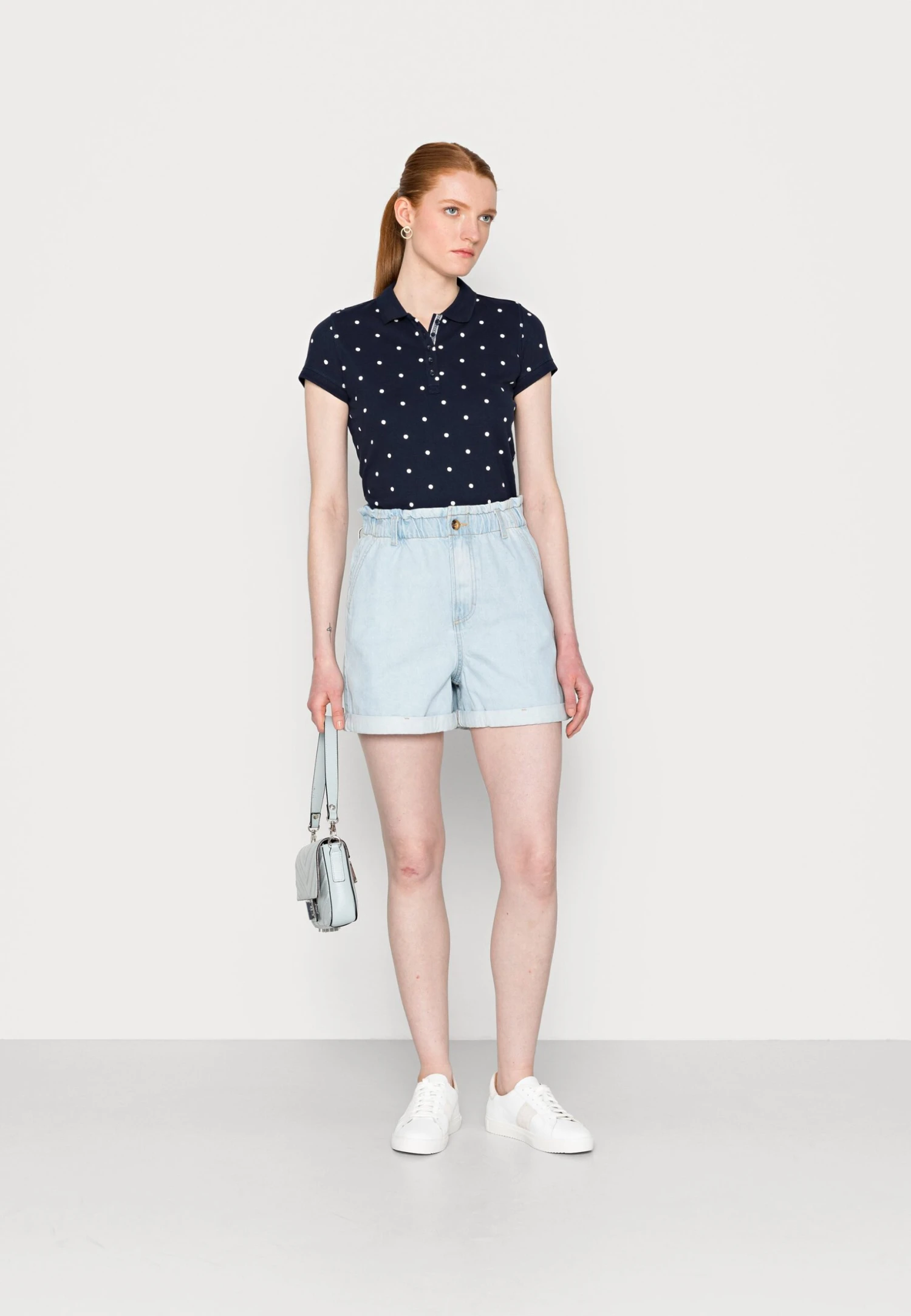 TOM TAILOR Denim Paperbag Shorts - Jeansshort - Used Light Stone Blue Denim 2 TOM TAILOR Denim Paperbag Shorts - Jeansshort - Used Light Stone Blue Denim - Afbeelding 2