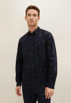 Tom Tailor Gemustertes- Overhemd - Navy Shades Big Design