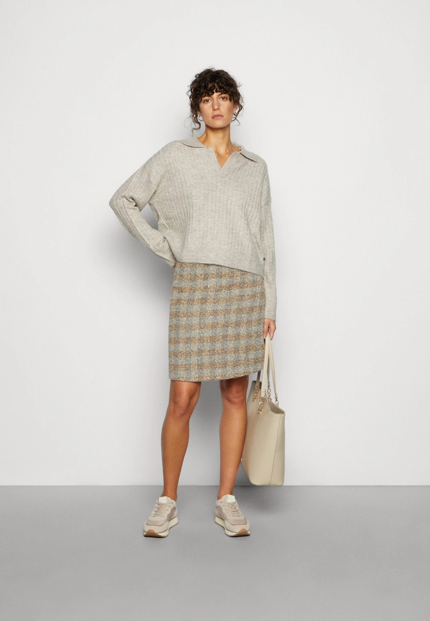 Tom Tailor Skirt Check - A-Lijn Rok - Structured 2 Tom Tailor Skirt Check - A-Lijn Rok - Structured - Afbeelding 2