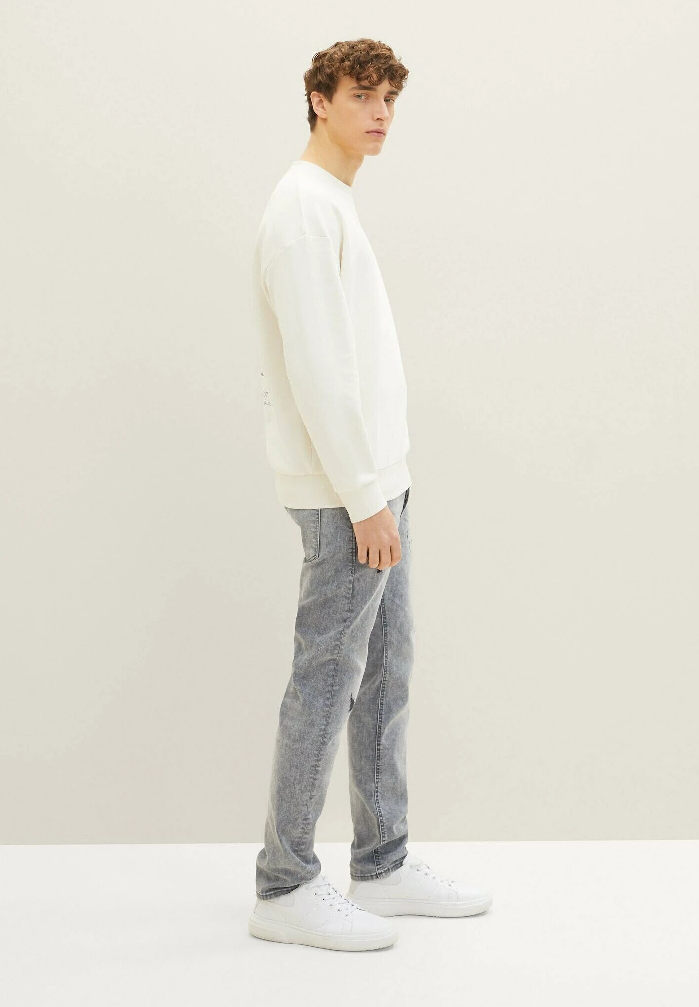 TOM TAILOR Denim Piers Slim- Slim Fit Jeans - Used Light Stone Grey Denim 16 TOM TAILOR Denim Piers Slim- Slim Fit Jeans - Used Light Stone Grey Denim - Afbeelding 16