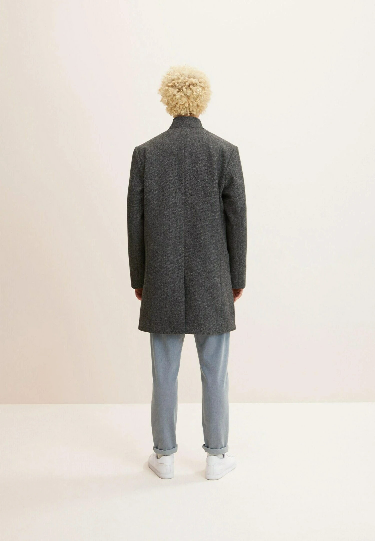 TOM TAILOR Denim Mantel - Grey Melange Twill 2 TOM TAILOR Denim Mantel - Grey Melange Twill - Afbeelding 2