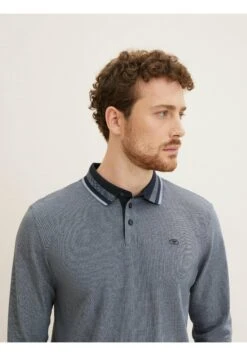 Tom Tailor Poloshirt - Blue Grey Two Tone Pique 9 Tom Tailor Poloshirt - Blue Grey Two Tone Pique -Tom Tailor 0491a8452518489480e3db4fae6b4409