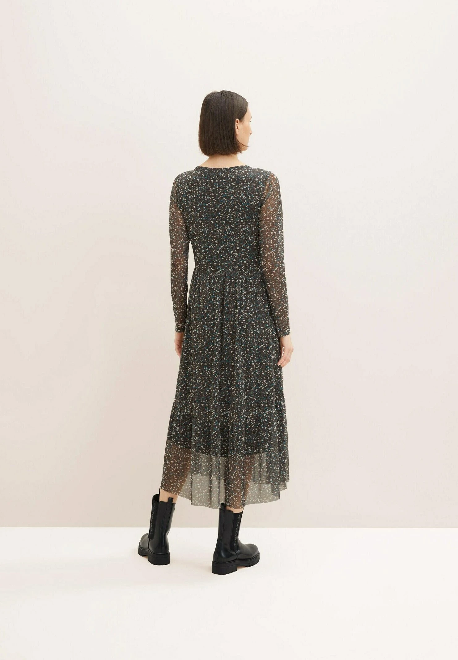 Tom Tailor Printed - Jurk - Black 3 Tom Tailor Printed - Jurk - Black - Afbeelding 3