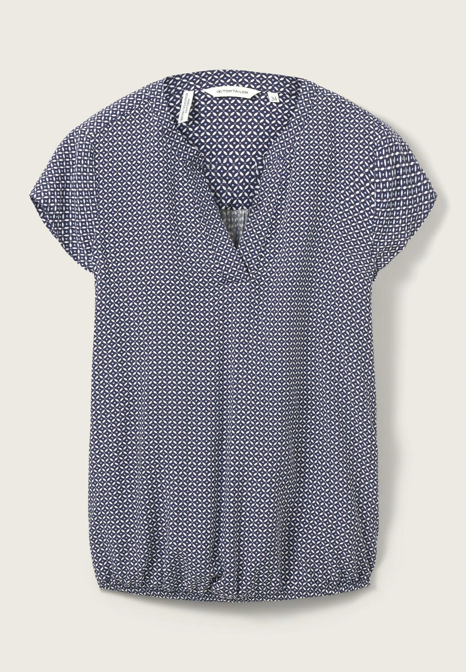 Tom Tailor Blouse - Navy Geometrical Design 11 Tom Tailor Blouse - Navy Geometrical Design - Afbeelding 11