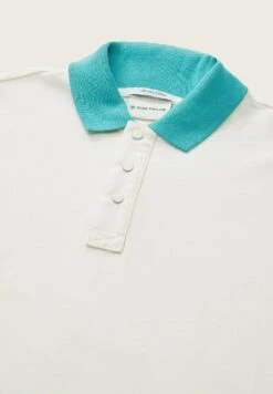Tom Tailor Mit Colour Blocking - Poloshirt - Wool White -Tom Tailor 056269d878f8495dbc4f177adbdfb140