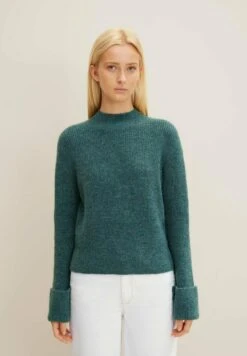 TOM TAILOR Denim Cosy Mock Neck - Trui - Green Dust Melange 23 TOM TAILOR Denim Cosy Mock Neck - Trui - Green Dust Melange -Tom Tailor 061520634805478ca5879a070400bcc4