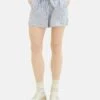 TOM TAILOR Denim Easy - Shorts - White Blue Vertical Stripe