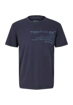 Tom Tailor Mit Waschung- T-Shirt Print - Sky Captain Blue -Tom Tailor 092e1afb6dfd47b1a3b70bfb58a653f7