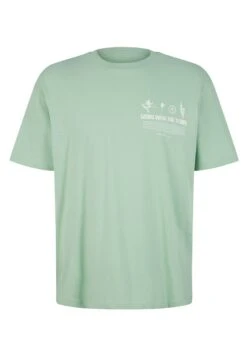 TOM TAILOR Denim Mit Print - T-Shirt Print - Placid Green