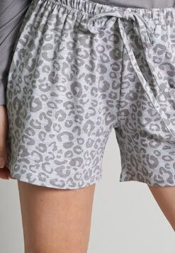 Tom Tailor Kurze - Pyjamabroek - Grau Mittel Allover -Tom Tailor 0a4d98a97be04a96a04dc50a8c4b035b