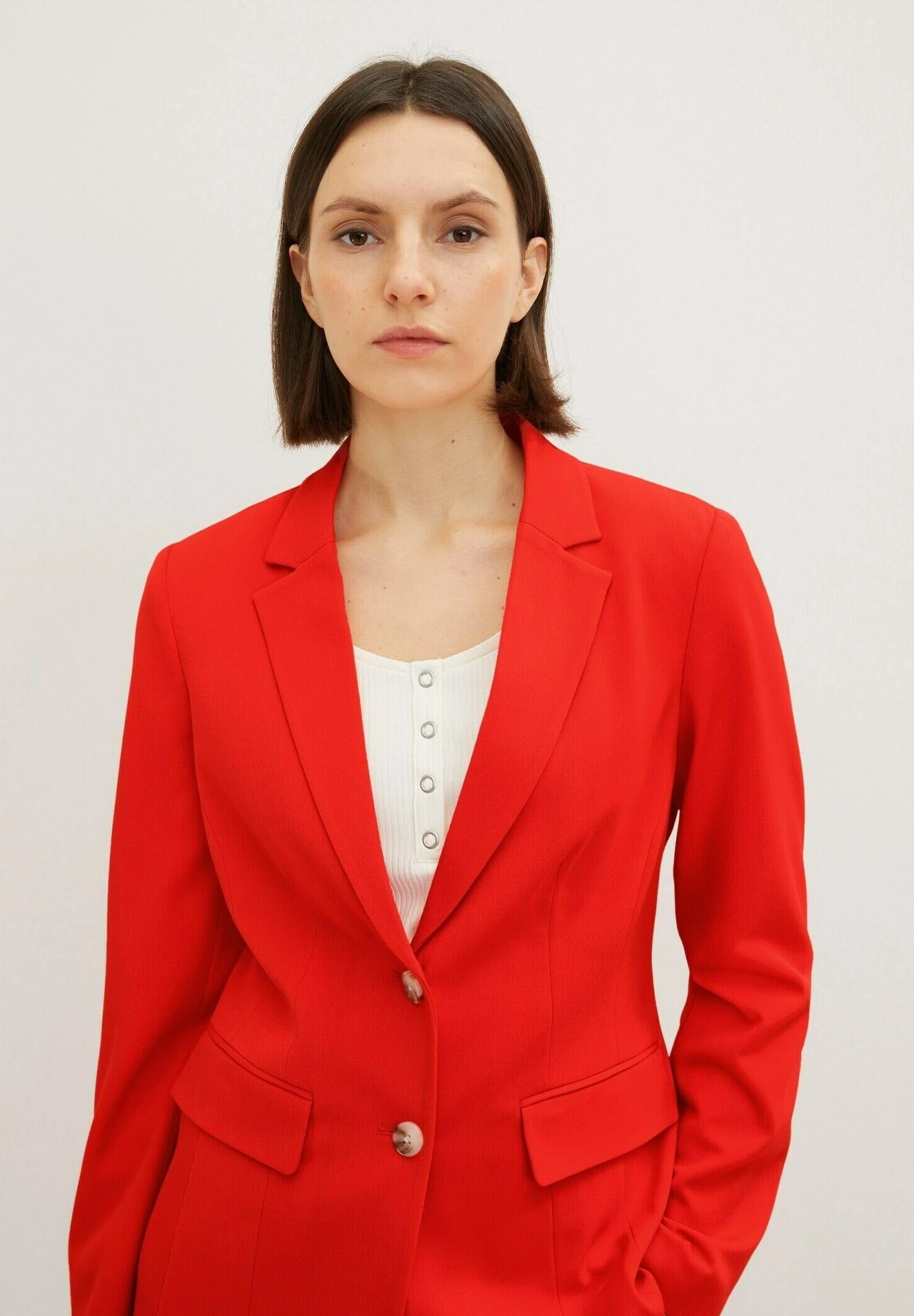 Tom Tailor Farbiger- Blazer - Fever Red 4 Tom Tailor Farbiger- Blazer - Fever Red - Afbeelding 4