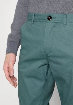 Tom Tailor Washed Slim - Chino - Deep Bluish Green -Tom Tailor 0abb09ebb9184fa9a21ffc8ae4c42a0d
