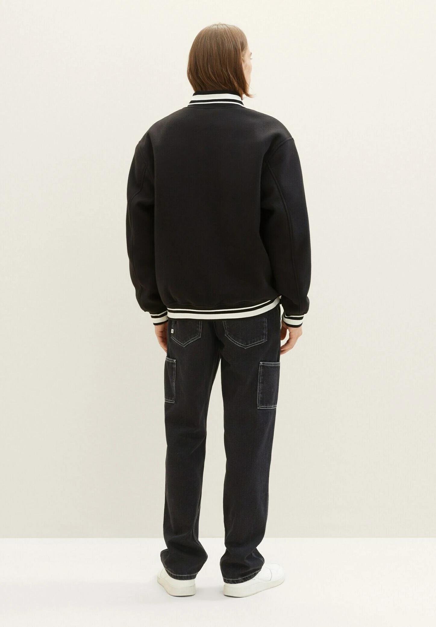 TOM TAILOR Denim Im Uni-Look - Bomberjacks - Black 3 TOM TAILOR Denim Im Uni-Look - Bomberjacks - Black - Afbeelding 3