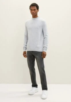 Tom Tailor Josh - Straight Leg Jeans - Stone Grey Denim