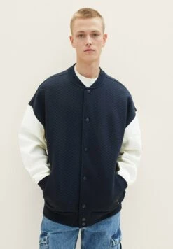 TOM TAILOR Denim Sweater Met Rits - Sky Captain Blue