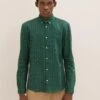 TOM TAILOR Denim Overhemd - Green Small Boxes Print
