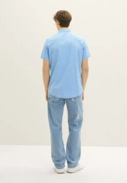 TOM TAILOR Denim Kurzarm Mit Brusttasche - Overhemd - Blue White Structure 11 TOM TAILOR Denim Kurzarm Mit Brusttasche - Overhemd - Blue White Structure -Tom Tailor 0be861bd3bbf48dbb0b15ff1db0c8bee