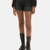 TOM TAILOR Denim Mom - Jeansshort - Used Dark Stone Black Denim