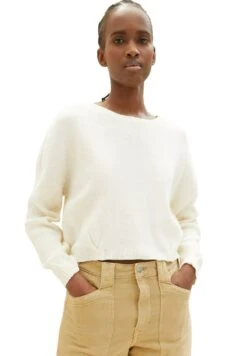 TOM TAILOR Denim Basic - Trui - Gardenia White 23 TOM TAILOR Denim Basic - Trui - Gardenia White -Tom Tailor 0daeb16734d04ee5afba73d4b0ec6e81