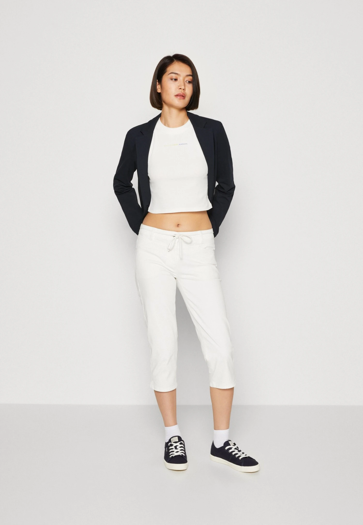 Tom Tailor Alexa Capri - Shorts - Whisper White 2 Tom Tailor Alexa Capri - Shorts - Whisper White - Afbeelding 2