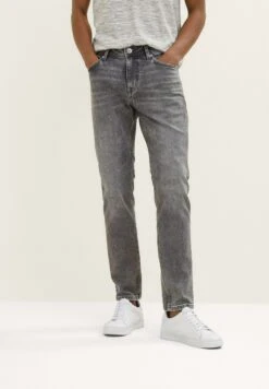 Tom Tailor Slim Fit Jeans - Used Mid Stone Grey Denim -Tom Tailor 0e176ae3fba5476c96c161d097c3c2ee