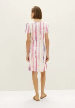 Tom Tailor Jerseyjurk - Pink Tie Dye Stripe -Tom Tailor 0ee7d54a66ef4ed99d504f760671a52e