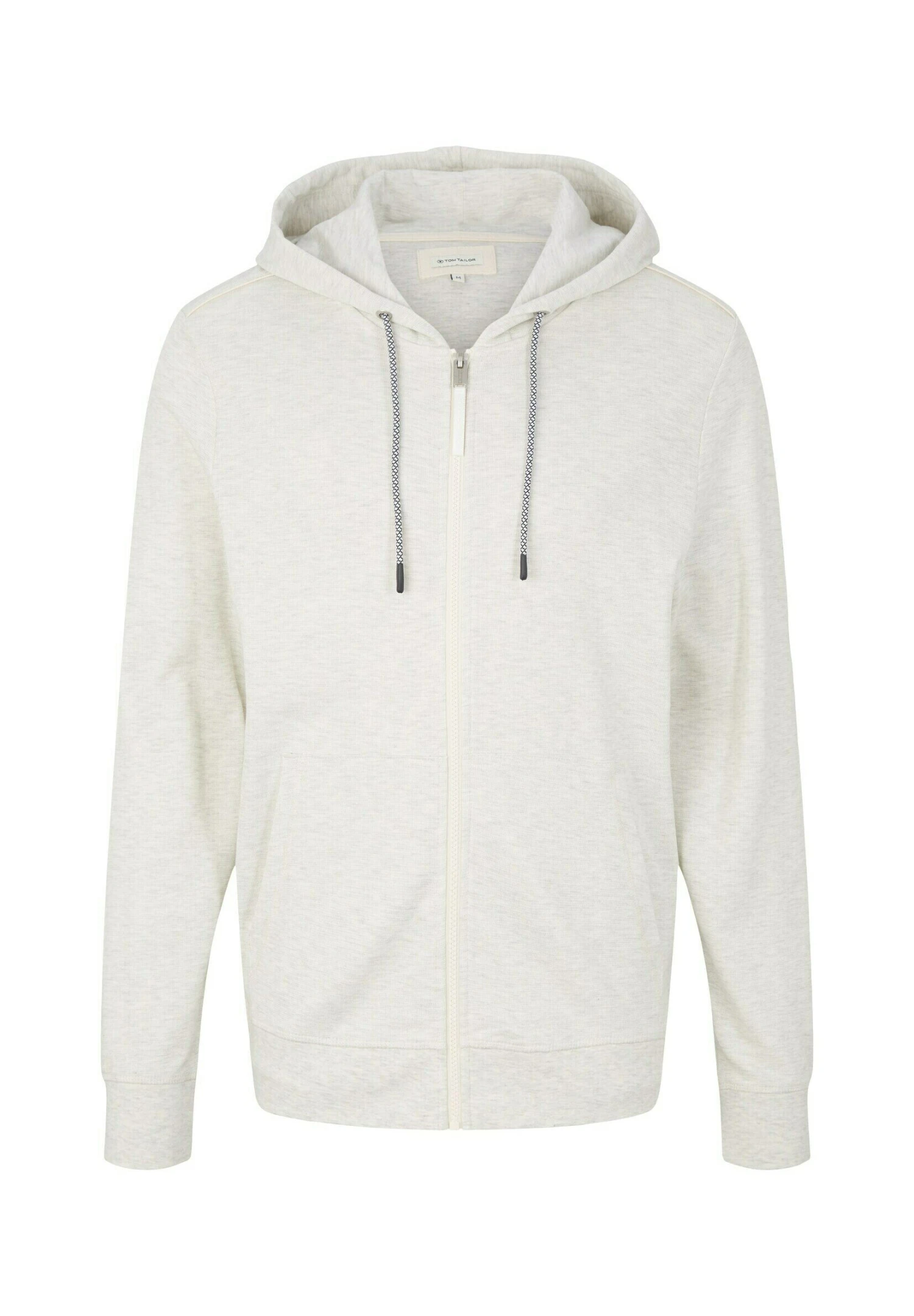 Tom Tailor Basic- Sweater Met Rits - Vintage Beige Melange 5 Tom Tailor Basic- Sweater Met Rits - Vintage Beige Melange - Afbeelding 5