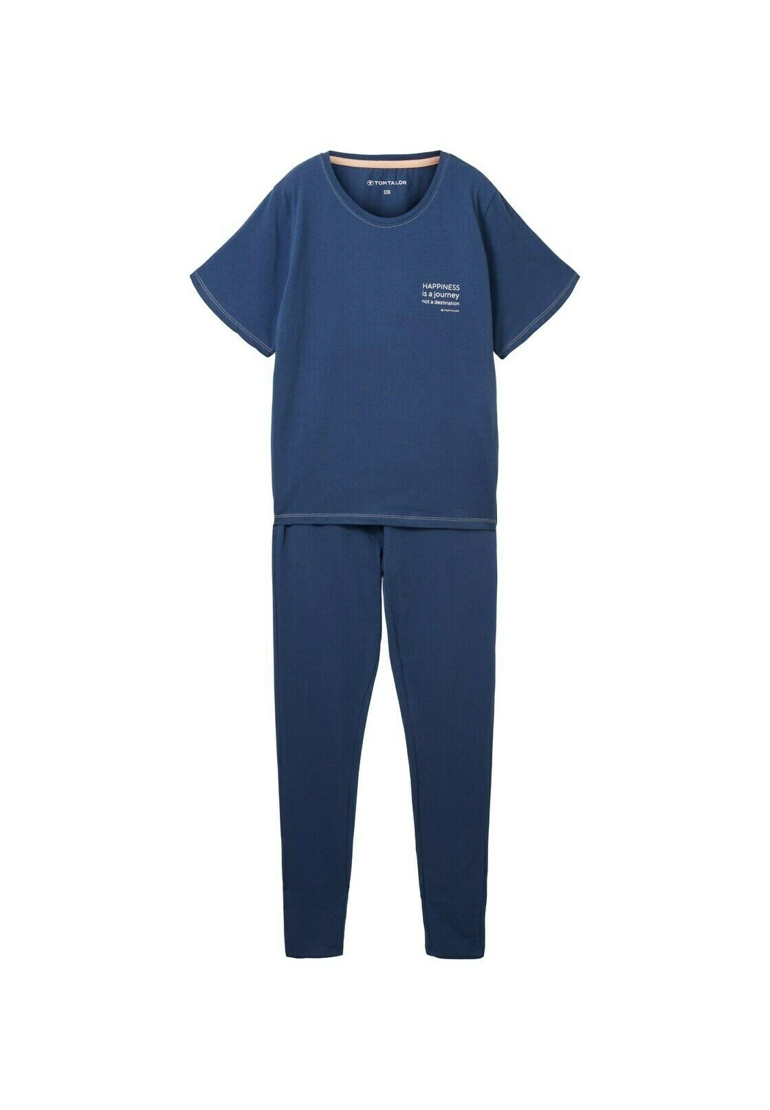 Tom Tailor Bodywear Mit Textprint Set - Pyjama - Blue Dark Solid 7 Tom Tailor Bodywear Mit Textprint Set - Pyjama - Blue Dark Solid - Afbeelding 7