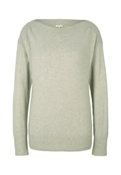 Tom Tailor Trui - Soft Greyish Green Melange -Tom Tailor 0f0306d5c49741bebc7aa012f24d34a1
