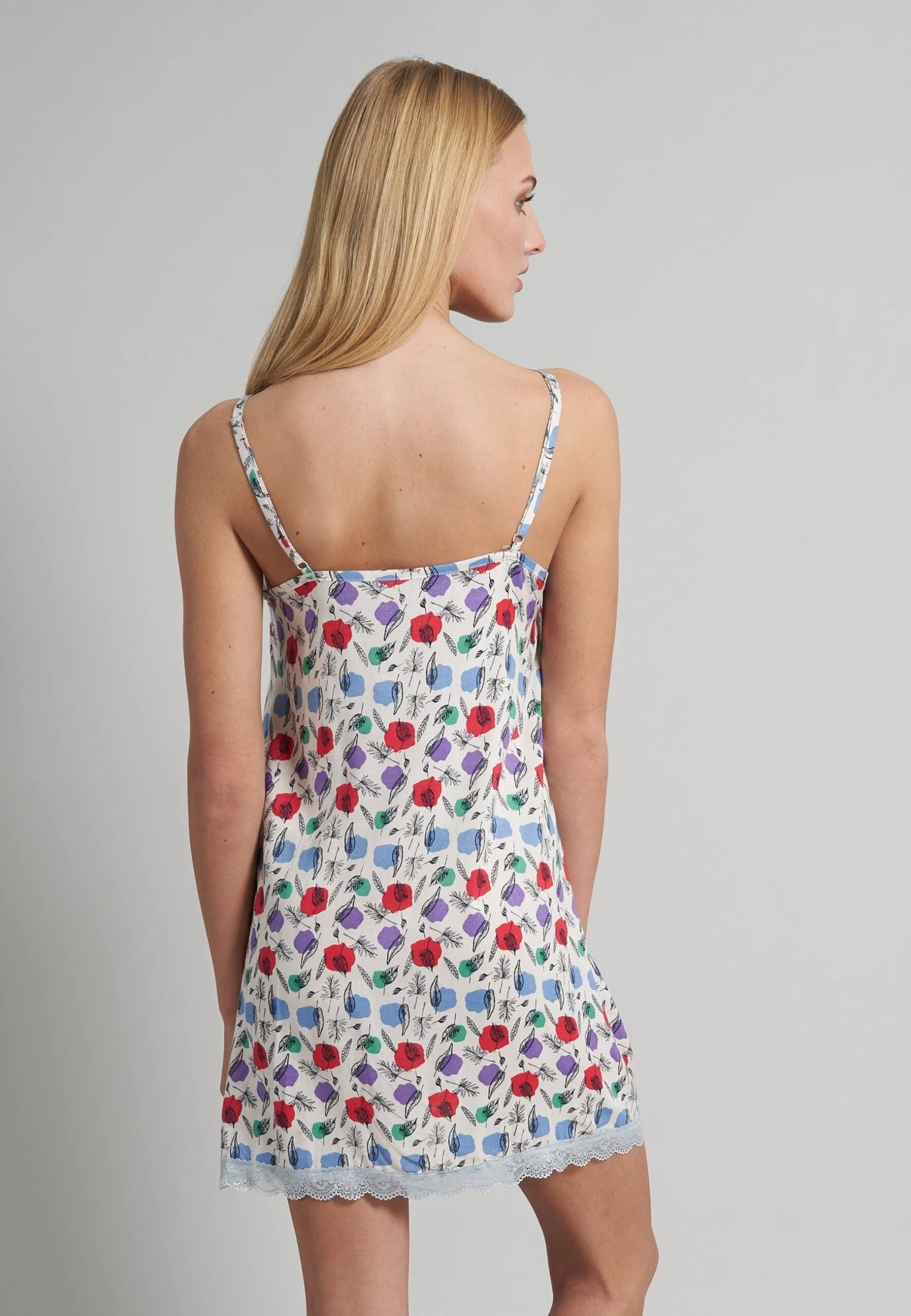 Tom Tailor Nachtjapon - Weiß Mittel Multicolor 2 Tom Tailor Nachtjapon - Weiß Mittel Multicolor - Afbeelding 2