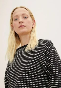 Tom Tailor Bubble Structure - Trui - Black Butter Bubble Structure 9 Tom Tailor Bubble Structure - Trui - Black Butter Bubble Structure -Tom Tailor 0f6d026ac9284fcd83b5d375cdd3a7a4