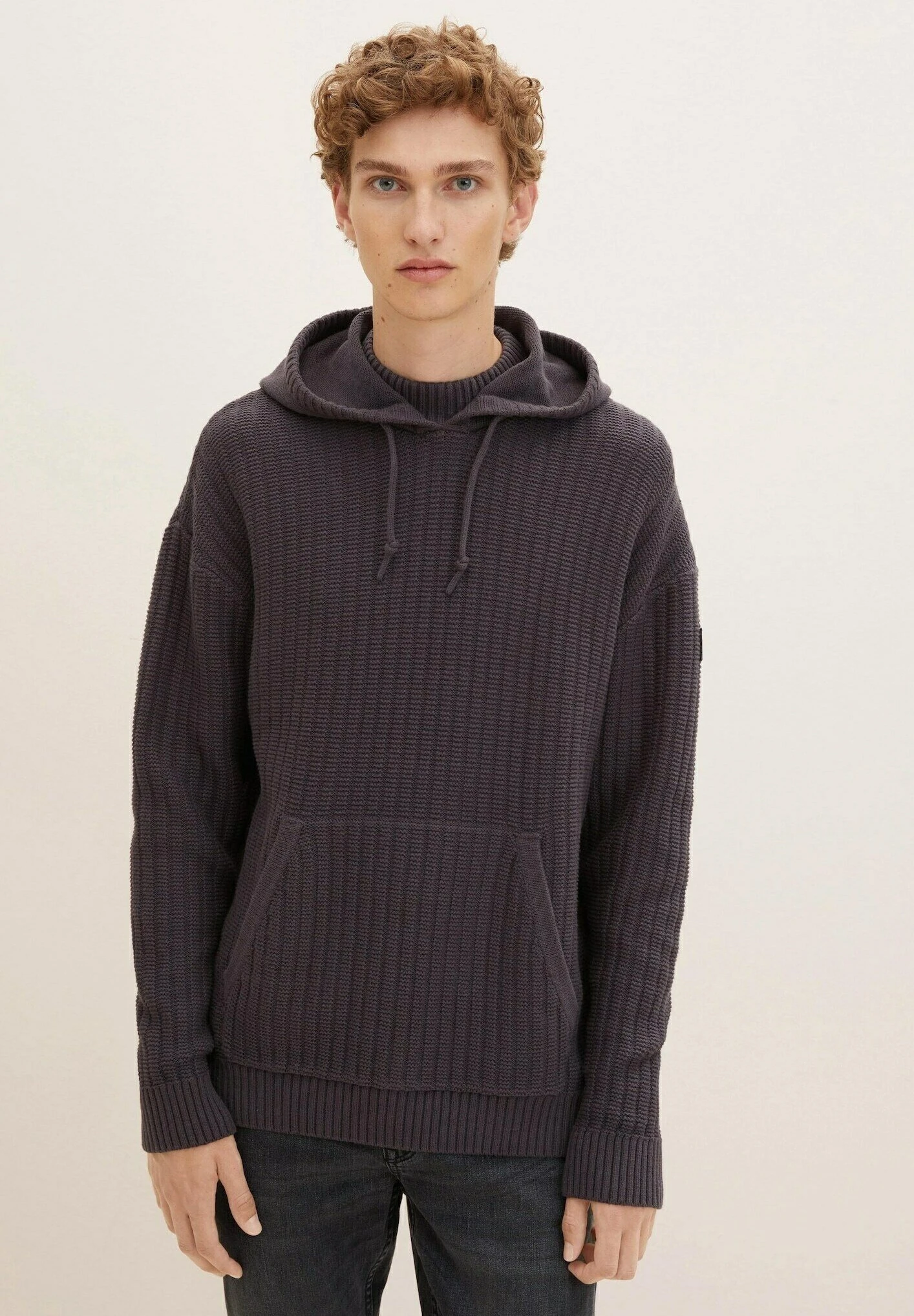 TOM TAILOR Denim Mit Struktur - Hoodie - Coal Grey 1 TOM TAILOR Denim Mit Struktur - Hoodie - Coal Grey