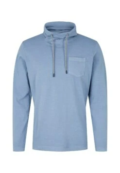 Tom Tailor Langarm Mit Stehkragen - Longsleeve - Greyish Mid Blue -Tom Tailor 111c364b4c0a4bd59268716d1bbffe10