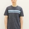 TOM TAILOR Denim T-Shirt Print - Sky Captain Blue Non Solid