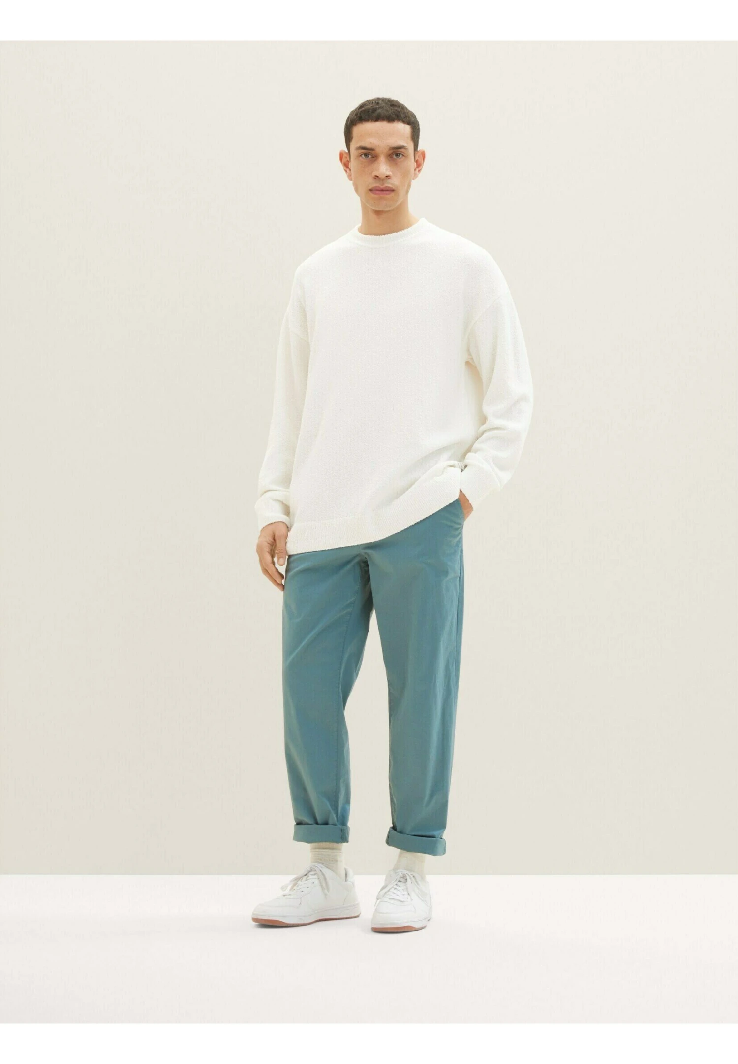 Tom Tailor Relaxed Tapered - Chino - Deep Bluish Green 2 Tom Tailor Relaxed Tapered - Chino - Deep Bluish Green - Afbeelding 2