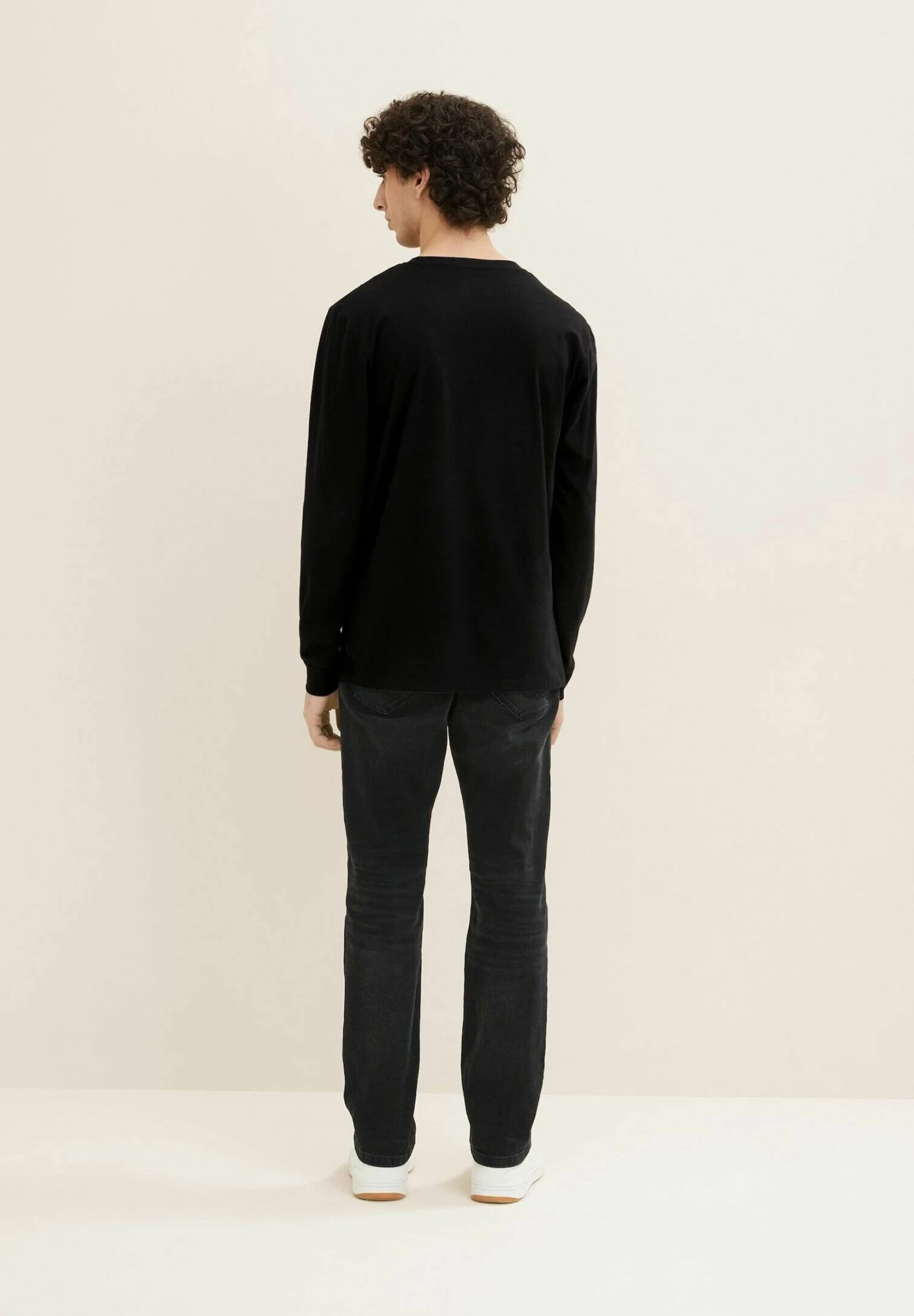 TOM TAILOR Denim Langarm Mit Print - Longsleeve - Black 3 TOM TAILOR Denim Langarm Mit Print - Longsleeve - Black - Afbeelding 3